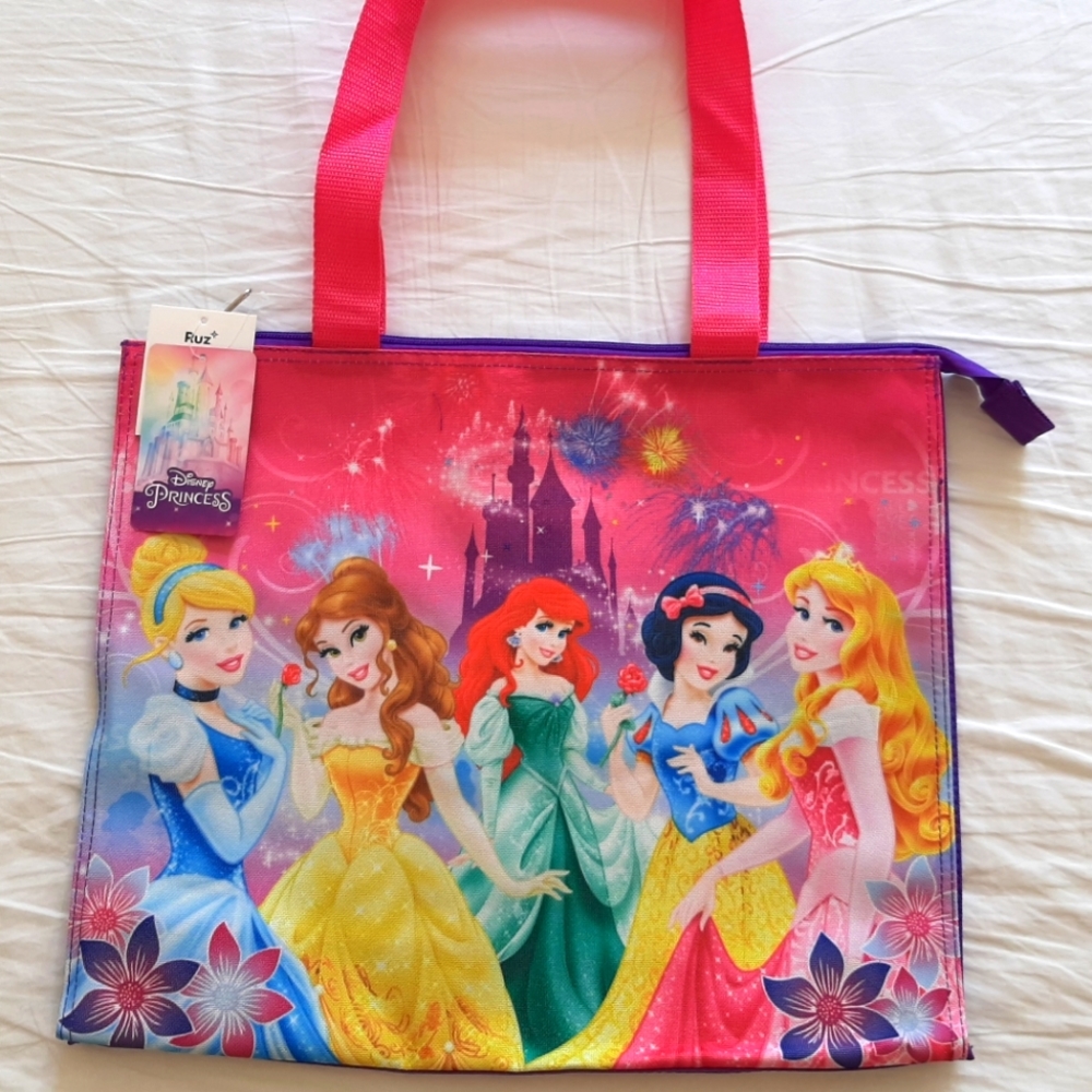 * NEW* Disney Princess zipper tote bag